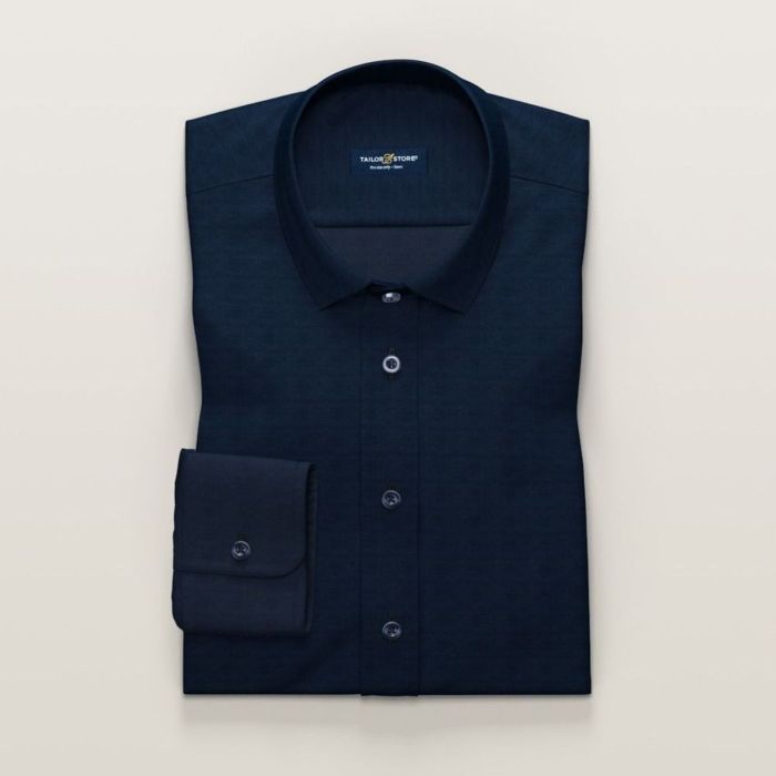 Navy dress shirt for men