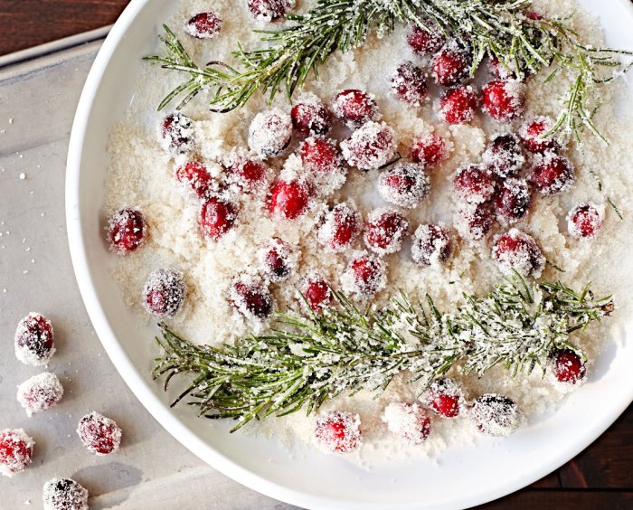 How to make sugared cranberries for decoration