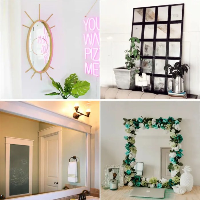 How to make mirror decoration