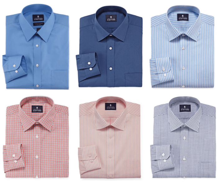 Mens stafford dress shirts