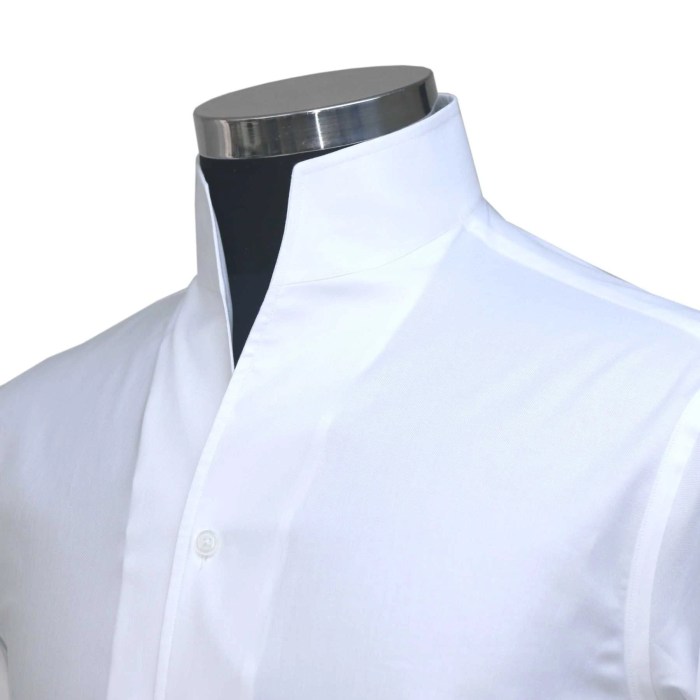 Big collar dress shirt men