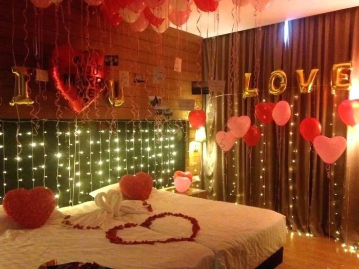 How to decorate a room romantic night