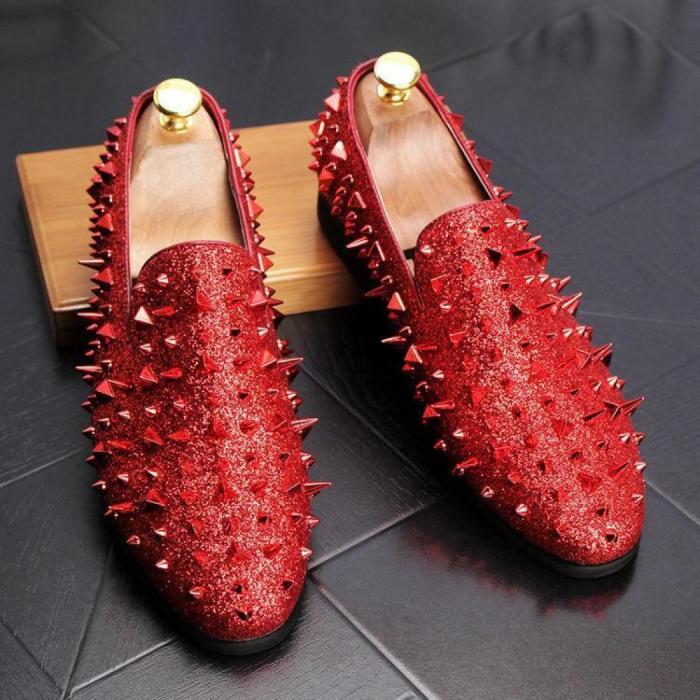 Studded dress shoes mens