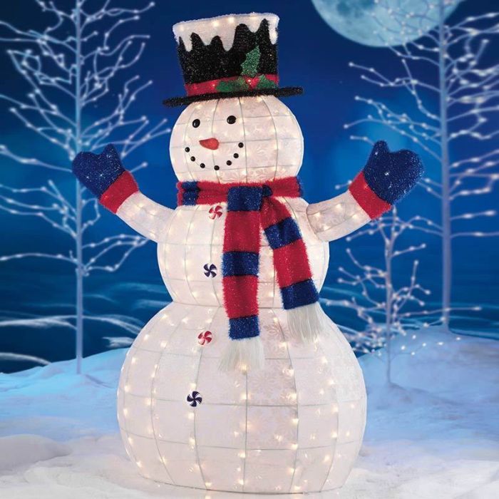 How to make a snowman yard decoration