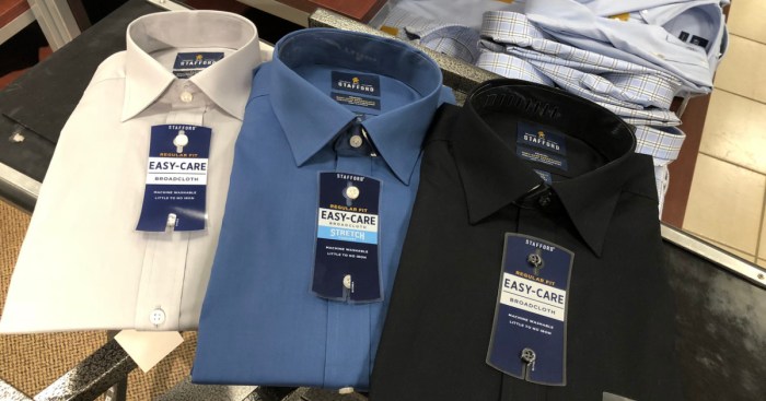 Mens stafford dress shirts