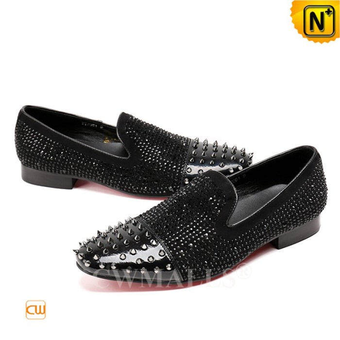 Studded dress shoes mens